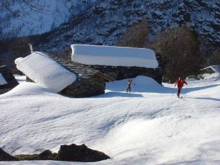 Passaggio all'Alpe Caudre