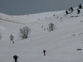 Nel vallone di salita