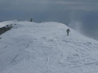 Arrivo in vetta