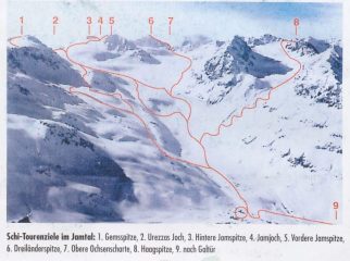 Gite dalla Jamtalhutte verso Sud-Ovest