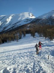 Sullo sfondo il Roc Ciardonet