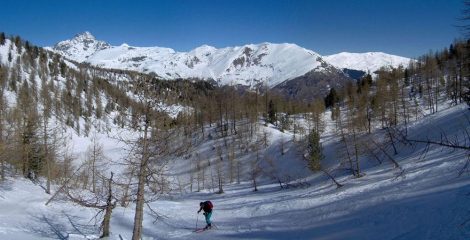 Il Re di Pietra dal pianoro dopo il ripido pendio 