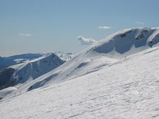 Il crinale con la Piella e l'Alpe Vallestrina