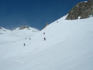 in discesa