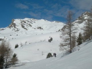 la parte superiore dell'itinerario
