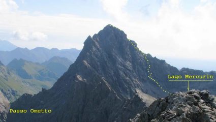 Itinerario dal lago alla cresta