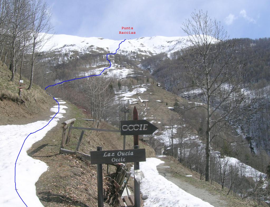 Itinerario dalla borgata Occie