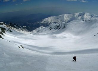 Discesa nel primo valloncello