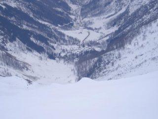 Il vallone di Rima è stracolmo di neve