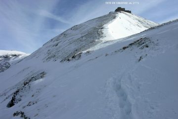 la vetta della Tete de Viraysse si avvicina...! (8-1-2006)