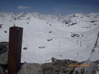 dalla cima verso Palasina e Cervino