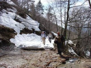 avvicinamento sulla neve
