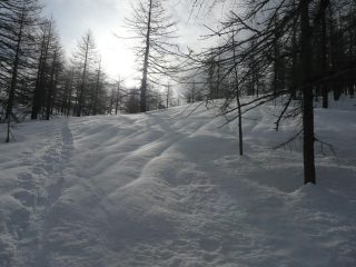 In salita