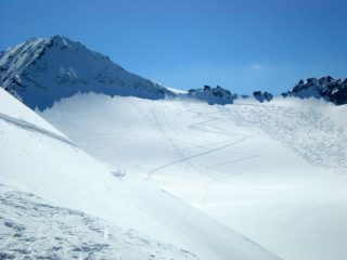 Il Corno di Bedole visto dal passo Pisgana