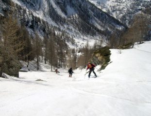 Discesa vallone malagevole