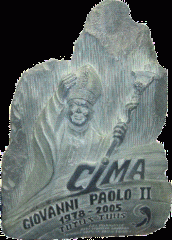 stele posta sulla cima del Papa