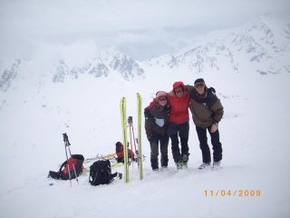 appena sotto la cima