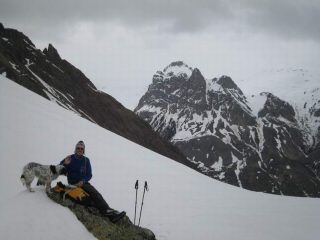 Dianette con S_mcTos e l'aiguille de Lauzet