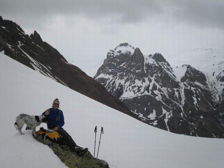 Dianette con S_mcTos e l'aiguille de Lauzet