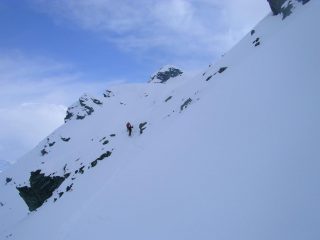 Il traverso alla forcella di Felleria