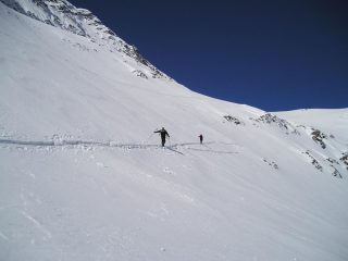 Il traverso che conduce alla sella
