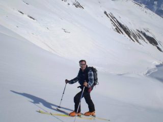 Un momento della salita