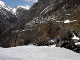 niel, il ponte e il tratto senza neve