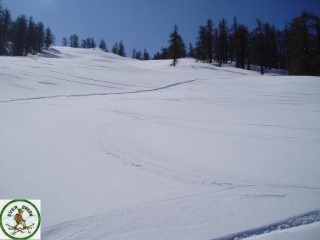 la neve rompeva già salendo