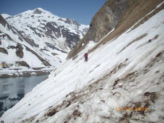 lungo traverso esposto sul lago