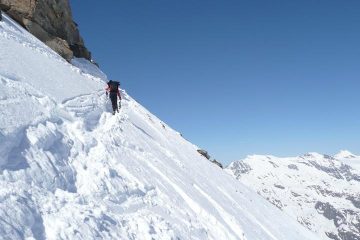 sul ripido pendio finale