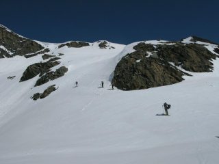 Verso il colle des Angroniettes (2974 M)