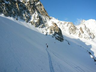 quasi al termine del traverso