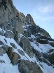 parte bassa e parte alta della goulotte