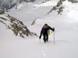 il ripido pendio finale