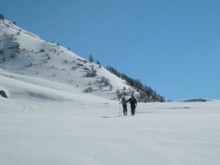il pendio sopra all'alpe Berrier