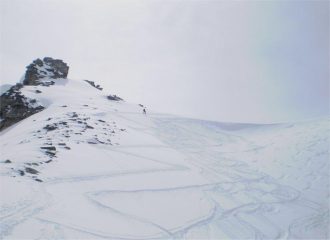 La Cami a pochi metri dalla cima