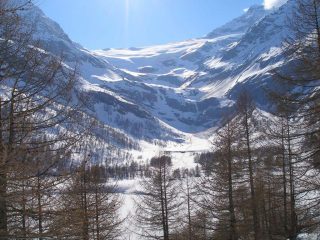 Il Vedret da Palù visto dalla stazione di Alp Grum