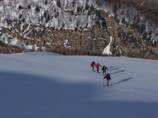 In salita