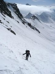 sul ripido pendio finale