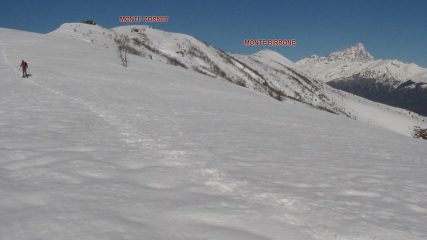 sul crestone dal Colle della Ciabra al Monte Cornet e Birrone
