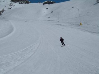 discesa sulla pista