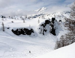 discesa lungo le piste