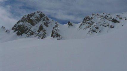 Ciaslaras a sx, canale nord al centro