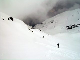 discesa al rifugio della Balma