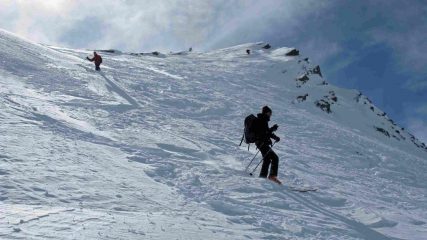 scendendo dalla punta