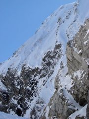 La parete NE del Tardevant come appare dalla combe de la Grande Forclaz