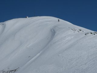 Arrivo in vetta