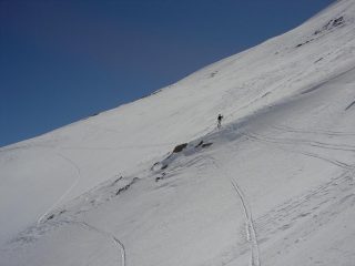 Pendio di salita verso il Sautron