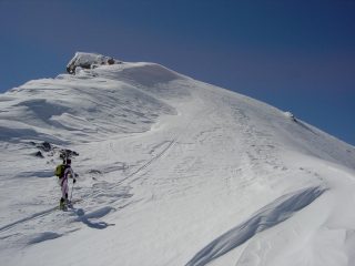 In prossimita della cima