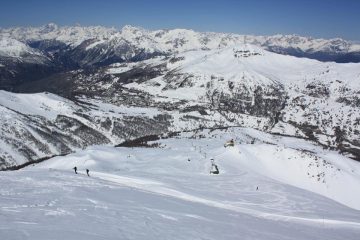 vista verso sestriere dalla cima